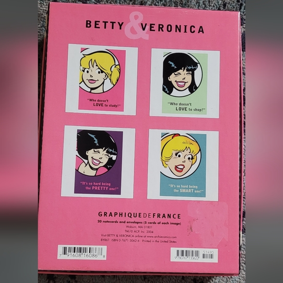 Archie Comics Betty & Veronica Notecards Box Set - Picture 2 of 2